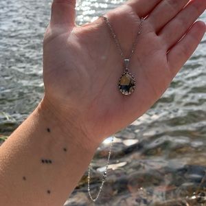 Butterfly Wing Pendant Necklace Stainless Steel